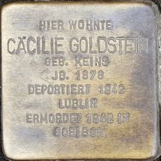 Stolperstein dedicated to Cäcilie Goldstein geb. Keins