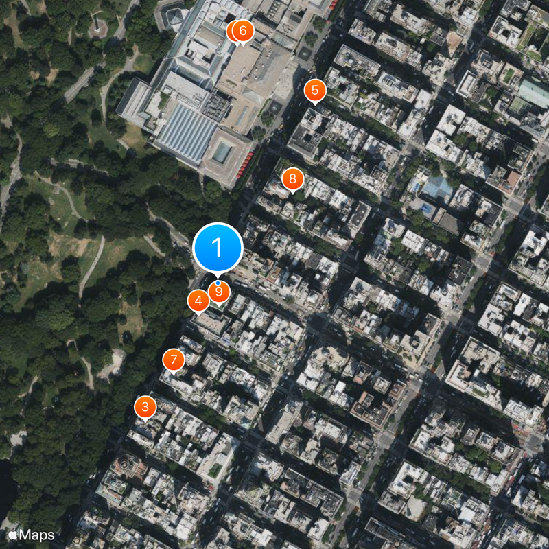 Harry F. Sinclair House Kaart