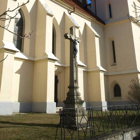 Kříž u kostela svatého Jakuba v Konicích