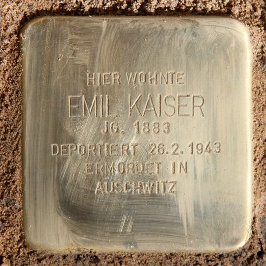 Stolperstein für Emil Kaiser
