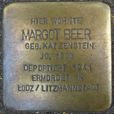 Stolperstein dedicated to Margot Beer