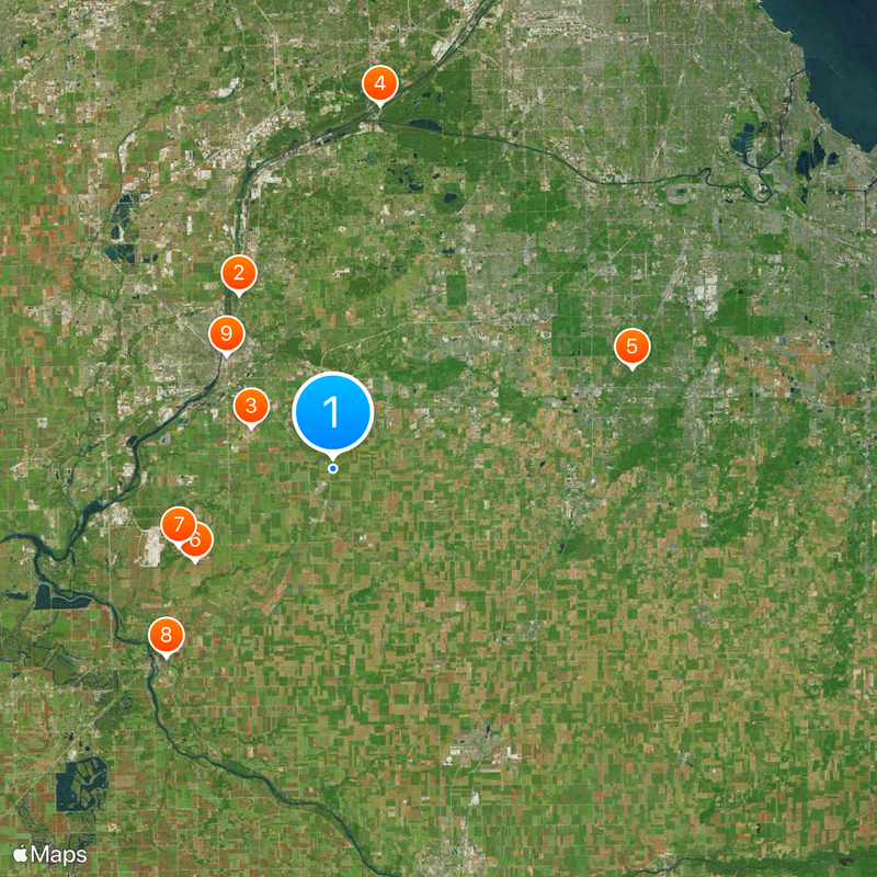 Contea di Will Mappa