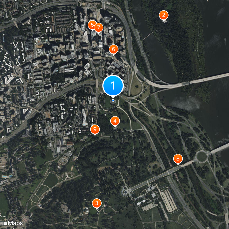 Marine Corps War Memorial Mapa