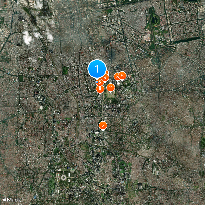 Yakarta Central Mapa