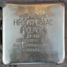Stolperstein à la mémoire de Hirsch Isaac Polack