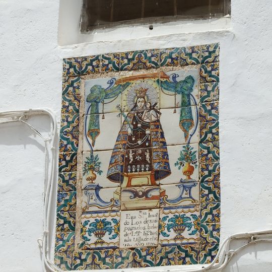 Ceramic panels of Our Lady of the Forsaken at the chapel of the Forsaken, Chelva