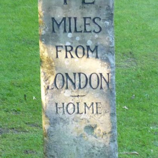 Milestone, London Road, Edworth