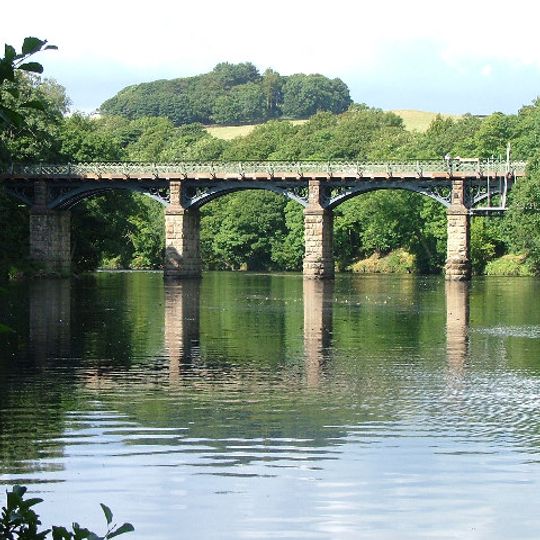 Western railway bridge over the River Lune at Crook of Lune