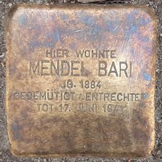 Stolperstein für Mendel Bari