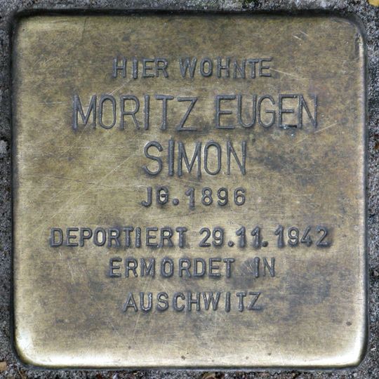 Stolperstein für Moritz Eugen Simon