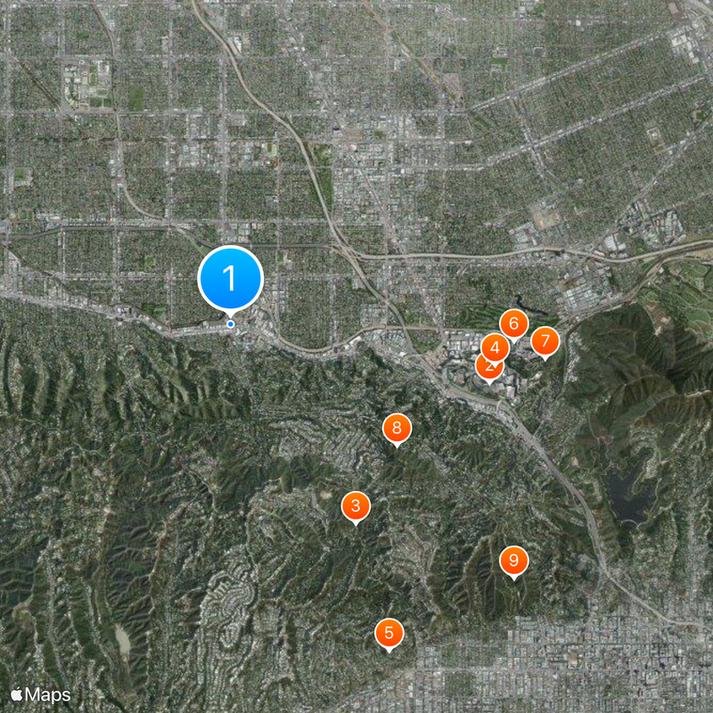 Studio City, Los Angeles Kaart