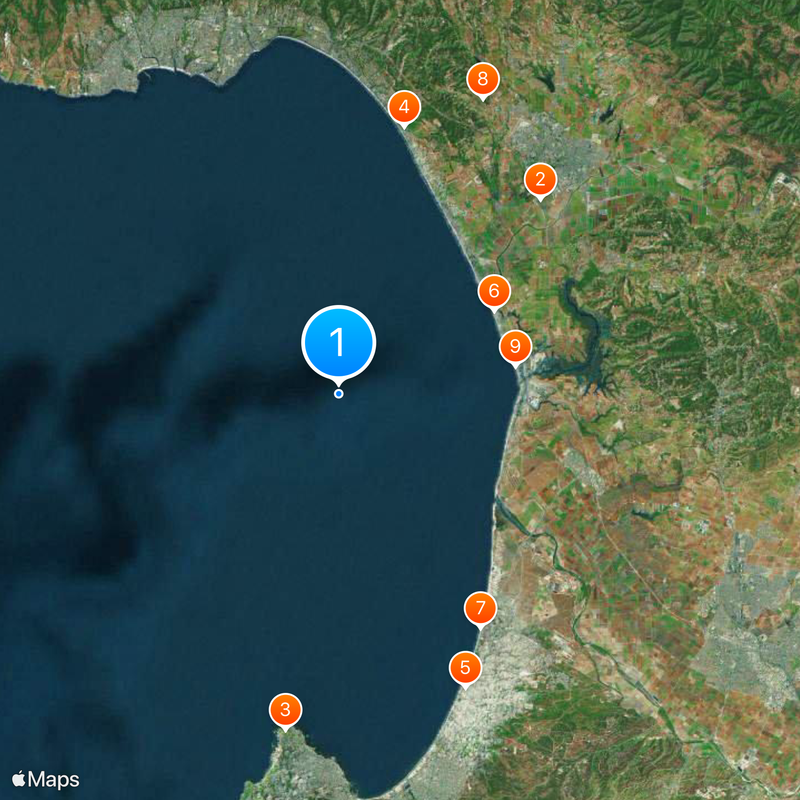 Bahía de Monterrey Mapa