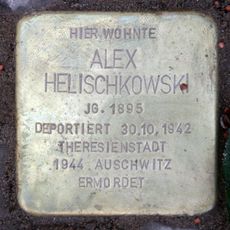Stolperstein dedicated to Alex Helischkowski