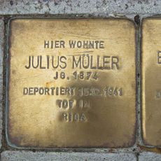 Stolperstein à la mémoire de Julius Müller