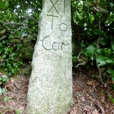 Milestone, above Badharlick Mill