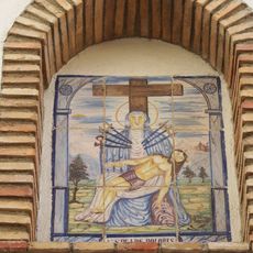 Ceramic panel of Our Lady of the Sorrows