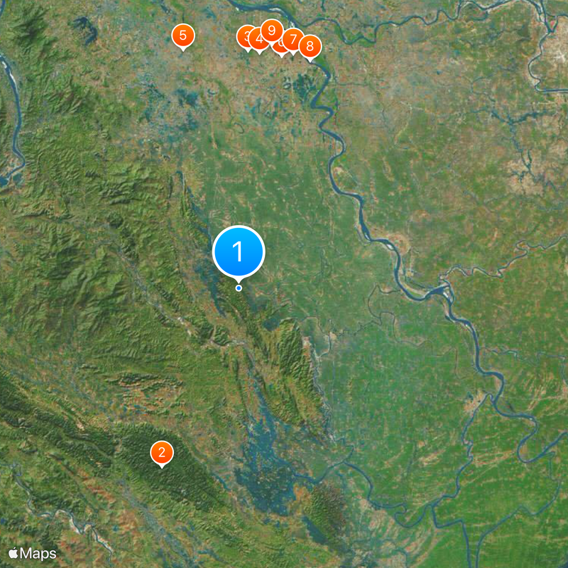 Pagode des Parfums Carte