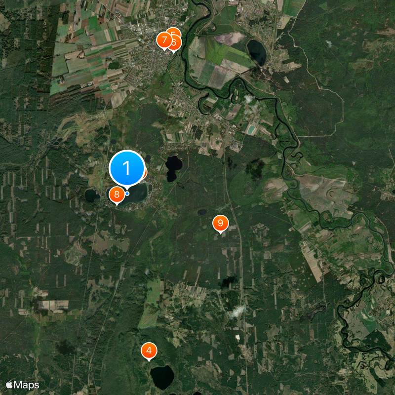 Jezioro Białe Map