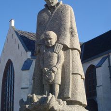 Vissersweduwe met zoon