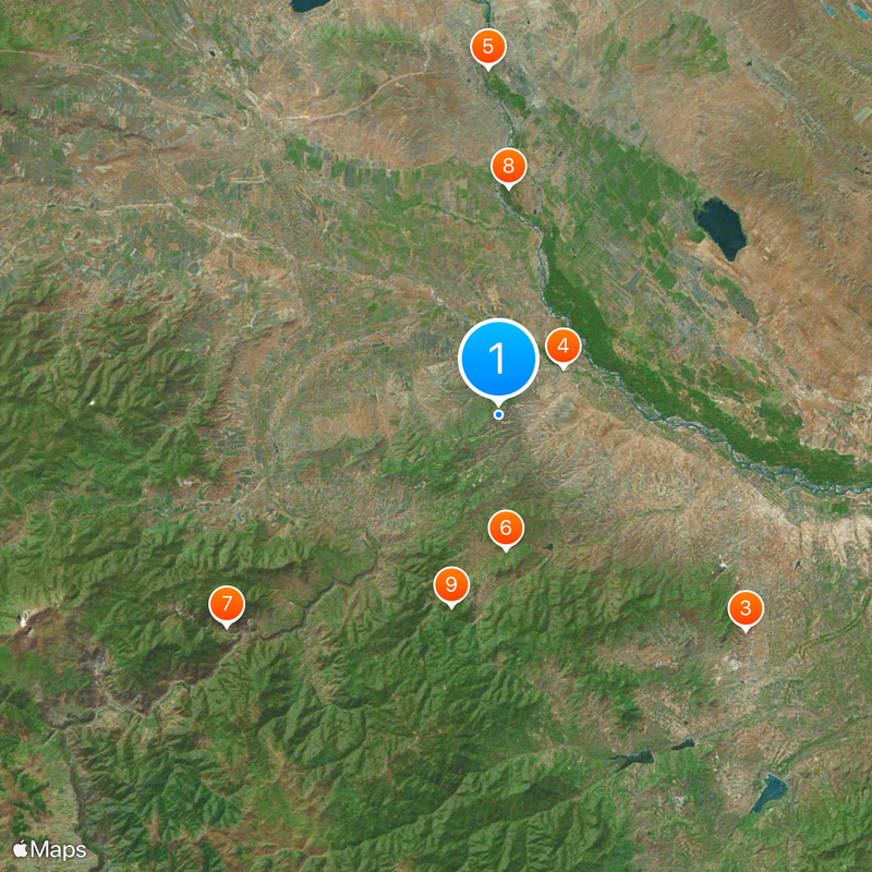 Armenia–Azerbaijan border Map
