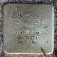 Stolperstein dedicated to Siegmund Gross