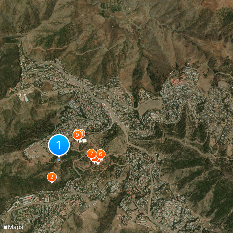 Kościół Bet Giyorgis w Lalibeli Mapa