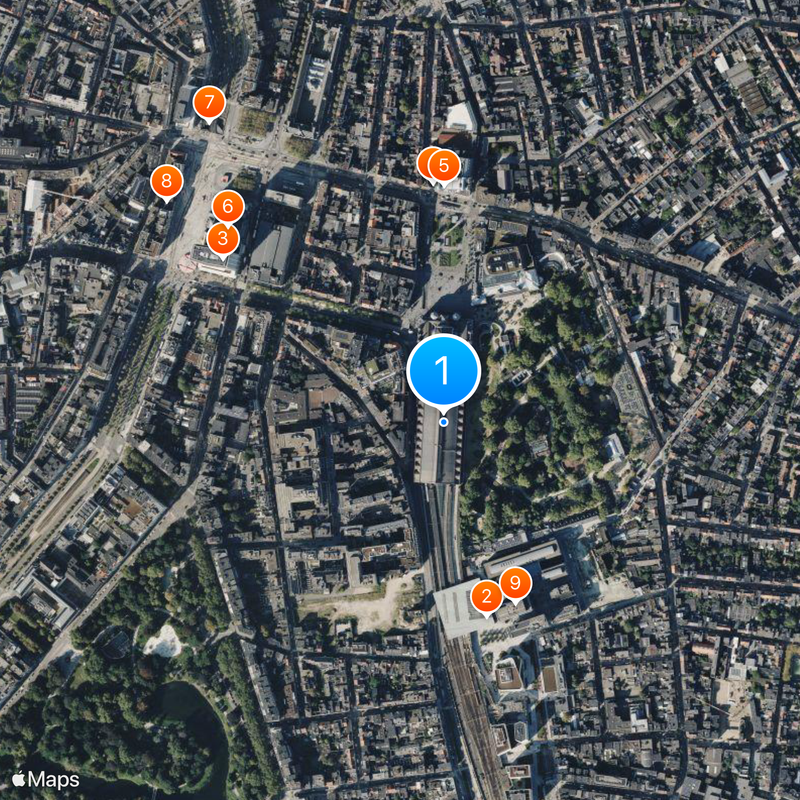 Antwerpen-Centraal Map