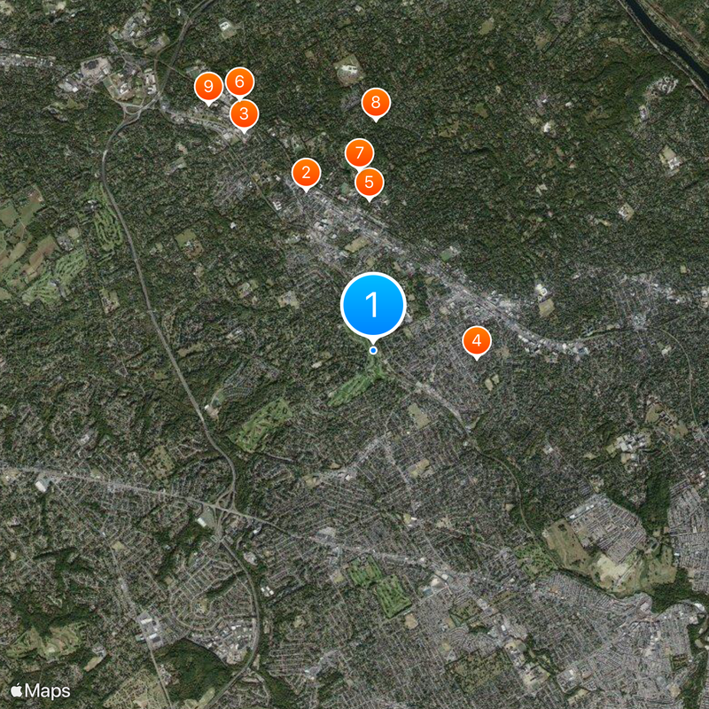 Merion Golf Club Mappa