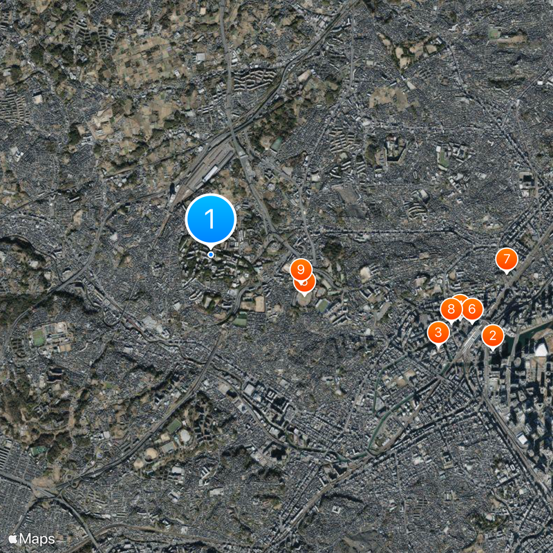 Yokohama National University Map