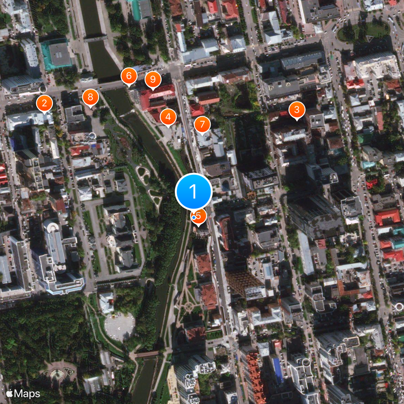 Keyboard monument Map