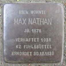 Stolperstein en memoria de Max Nathan
