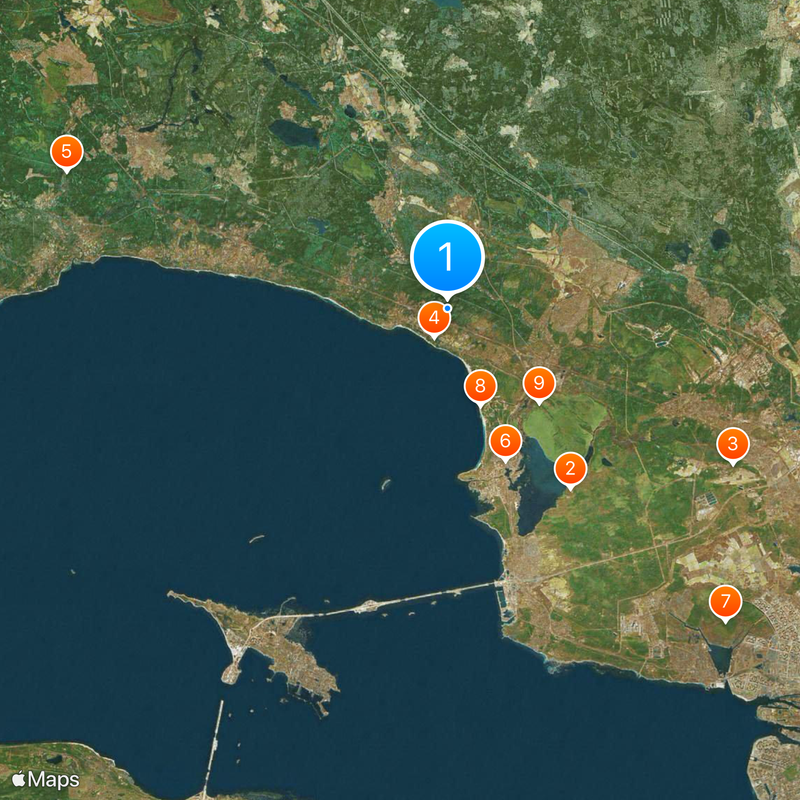 Kurortny District Map