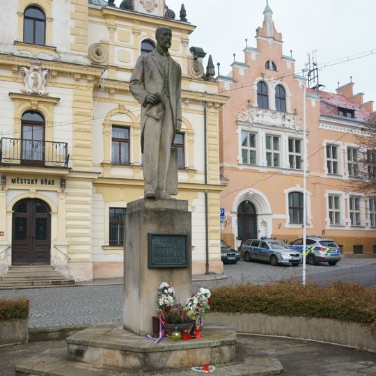 Statue of Tomáš Garrigue Masaryk in Hodkovice nad Mohelkou
