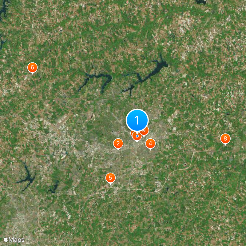 Condado de Guilford Mapa