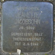 Stolperstein en memoria de Jeanette Jacobsohn