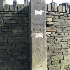 Milestone, Southowram, corner of Bank Top, Pinnar Lane & Law Lane