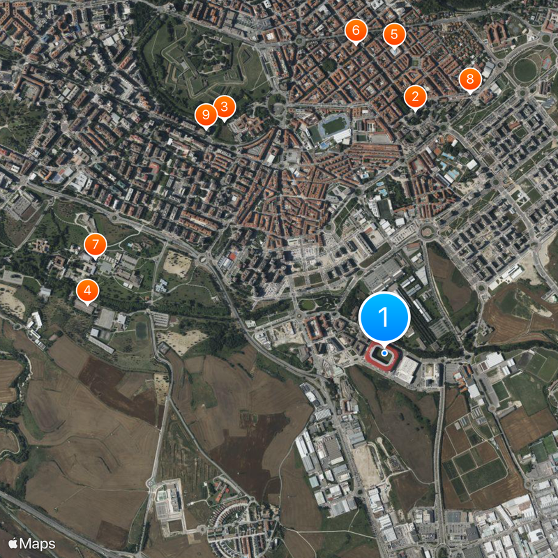 Stade El Sadar Carte