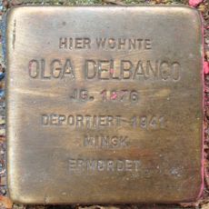 Stolperstein dedicated to Olga Delbanco
