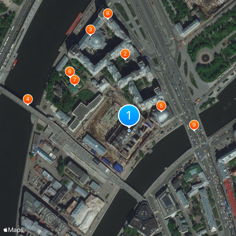 GES-2 in Moscow Mapa