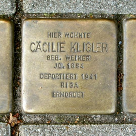 Stolperstein dedicated to Josef Kligler