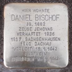 Stolperstein en memoria de Daniel Bischof