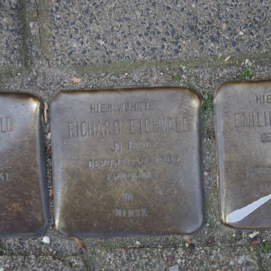 Stolperstein en memoria de Richard Eichwald