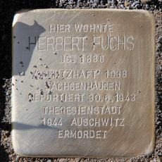 Stolperstein en memoria de Herbert Fuchs