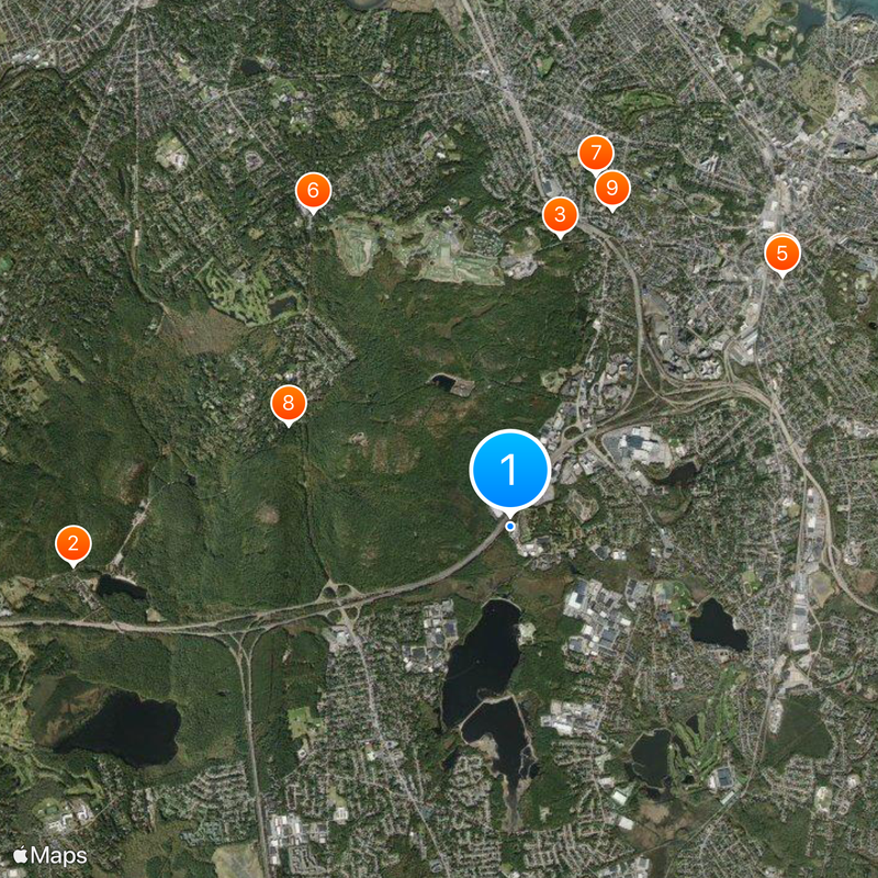 Roman Catholic Archdiocese of Boston Map