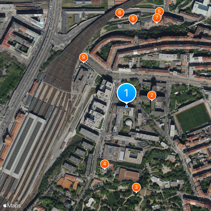 Prague University of Economics and Business Map