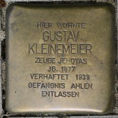 Stolperstein à la mémoire de Gustav Kleinemeier