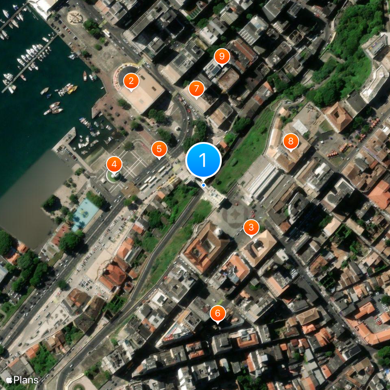 Elevador Lacerda Mapa