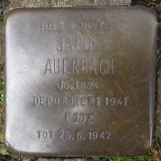 Stolperstein à la mémoire de Jakob Auerbach