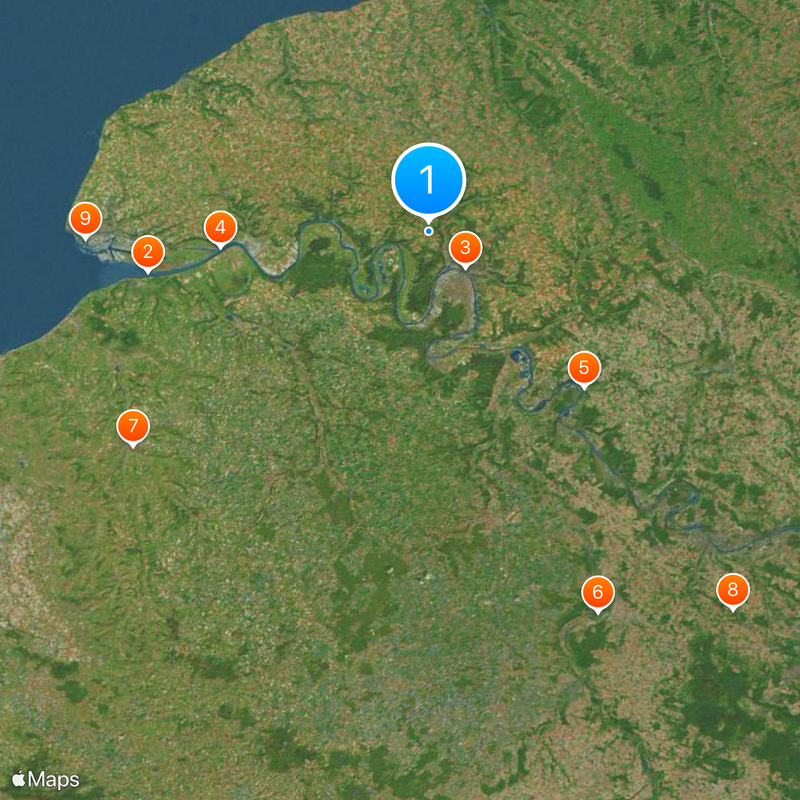 Upper Normandy Map