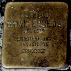 Stolperstein dedicated to Ludwig Emmerich